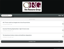 Tablet Screenshot of orgcorp.com